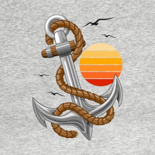 Anchor Marine Element, Sun and Seagulls T-Shirt